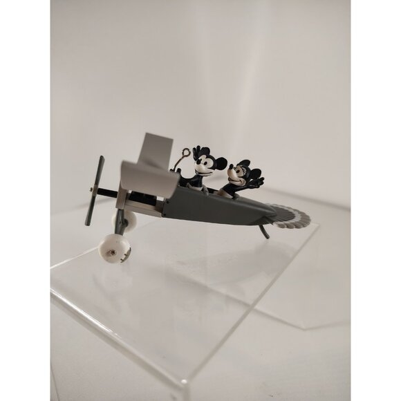 Disney Hallmark Keepsake Mickey & Minnie "Plane Crazy" Ornament / 2010 - Picture 1 of 5
